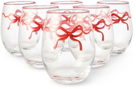 6+Bow+Stemless+Glasses