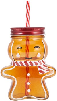Gingerbread-Drink-Jar-Straw on sale