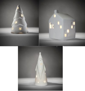 Battery+Operated+LED+Light+Up+White+Decoration+-+Assorted