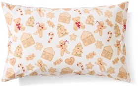 Gingerbread-Cotton-Rich-Pillowcase on sale