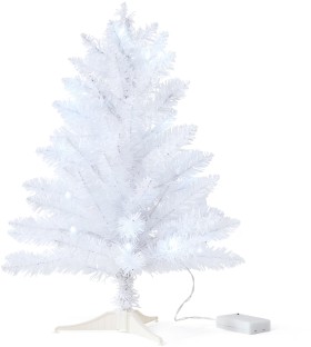 60cm-2ft-Light-Up-Mini-White-Christmas-Tree on sale