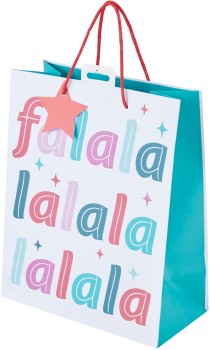 Fa-La-La-Gift-Bag-Large on sale