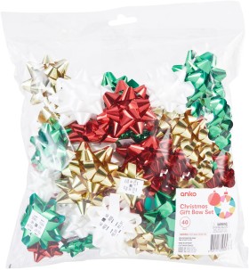 40-Pack-Christmas-Gift-Bow-Set on sale
