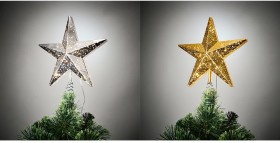 LED+Light+Up+Faux+Mercury+Star+Tree+Topper+-+Assorted