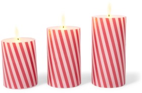 LED+Red+and+White+Stripe+Candle+Set