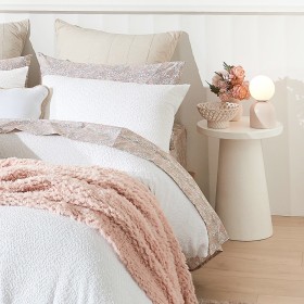 White-Textured-Side-Table on sale