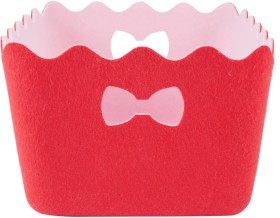 Christmas+2+Tone+Red+Felt+Basket