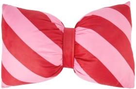 Candy-Cane-Bow-Cushion on sale