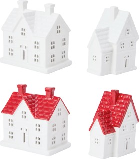 2-Pack-Small-Ceramic-Houses-Assorted on sale