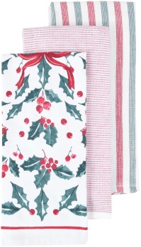 3-Pack-Holly-Bow-Tea-Towels on sale