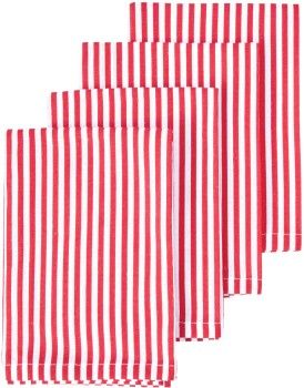 4+Pack+Red+Stripe+Napkins