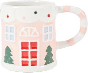 Pink+Gingerbread+House+Mug