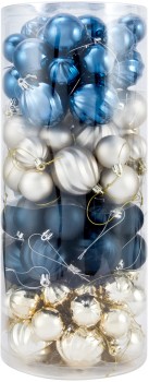 100-Pack-Blues-Christmas-Baubles on sale