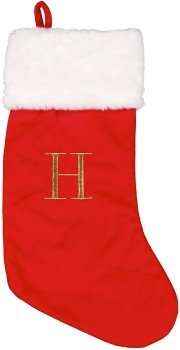 Letter-H-Stocking on sale