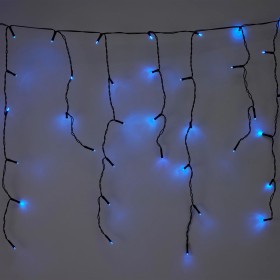 Solar+Powered+200+LED+Blue+Icicle+String+Lights