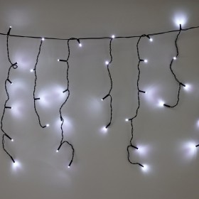 Solar+Powered+200+LED+White+Icicle+String+Lights