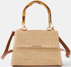Bamboo-Top-Handle-Crossbody-Bag on sale