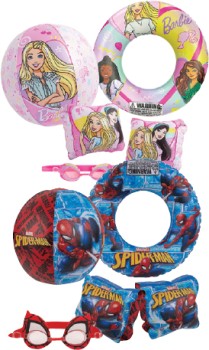 Barbie-or-Spiderman-Swim-Set-Combos on sale