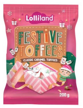 NEW-Candy-Christmas-Toffees-200g-Ea on sale