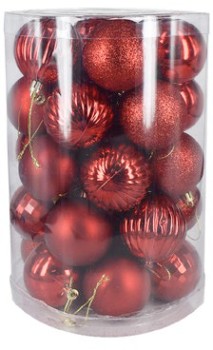 Christmas+Balls+Red+Assortment+6cm+Pk+34