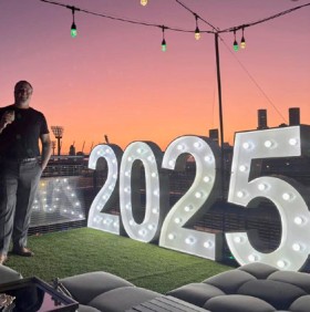 Marquee-Number-Set-of-4-12m-White-Metal-with-Lights-HIRE on sale