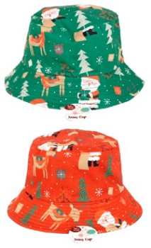 NEW-Christmas-Bucket-Hat-Ea on sale