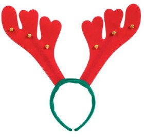 Christmas-Headband-Antlers-with-Bells-Ea on sale