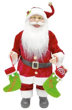 NEW-Santa-Deluxe-Standing-Holding-Sacks-60cm-Ea on sale