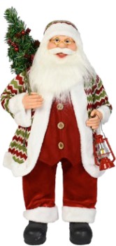 Santa+Deluxe+with+Tree+and+Lantern+Standing+60cm+Ea