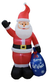 Inflatable+Santa+with+Present+Sack+2.4m+Ea