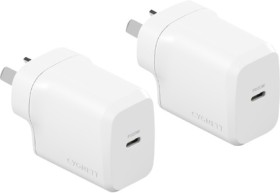 Cygnett-PowerDuo-USB-C-20W-Wall-Charger-Twin-Pack on sale