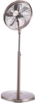 Goldair-Pedestal-Fan-Brushed-Metal on sale