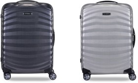 Samsonite-Lite-Shock-Sport-Spinner-Black-or-Silver on sale