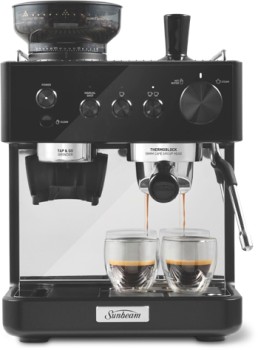 Sunbeam-Origins-Classic-Espresso-Machine-Black on sale
