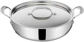 Jamie+Oliver+by+Tefal+Cooks+Classic+Non-Stick+Stainless+Steel+Shallowpan+30cm