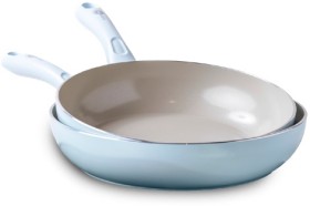 GreenPan-Diamond-Ceramic-Non-Stick-Twin-Frypan-Set-20cm-28cm on sale