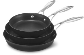 Circulon-Style-Hard-Anodised-Triple-Frypan-Set-21cm-25cm-28cm on sale