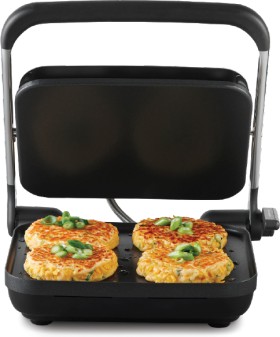 Sunbeam-Compact-Cafe-Sandwich-Press-4-Slice-Stainless-Steel on sale