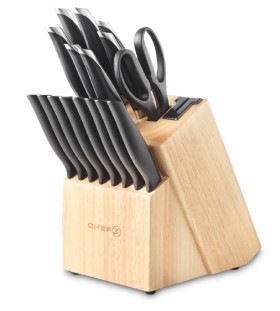ChefX-Signature-17pc-Knife-Block-Set on sale