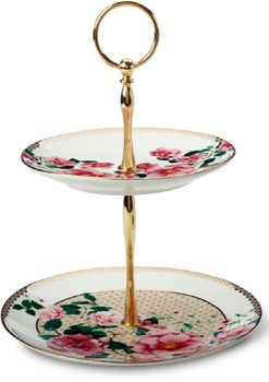 Maxwell+%26amp%3B+Williams+Teas+%26amp%3B+C%26%23039%3Bs+Silk+Road+2+Tiered+Cake+Stand+-+White