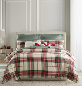 Heritage-Tartan-Yarn-Dyed-Cotton-Quilt-Cover-Set on sale