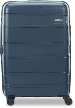 American-Tourister-Light-Max-Spinner-Suitcase-55cm-Navy on sale