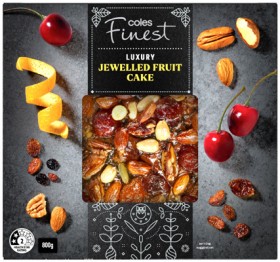Coles-Finest-Luxury-Jewelled-Fruit-Cake-800g on sale