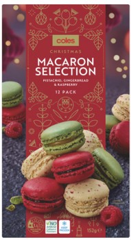 Coles+Christmas+Macaron+Selection+12+Pack+152g