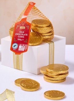 Coles-Christmas-Milk-Chocolate-Feast-or-Coins-100g on sale