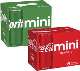 Coca-Cola%2C+Fanta+or+Sprite+Soft+Drink+6x250mL