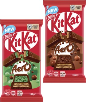 NEW+Nestl%26eacute%3B+Kit+Kat+Aero+Milk+or+Mint+Block+Chocolate+155g