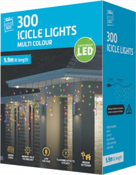 Flashing+LED+Icicle+Lights+300+LED