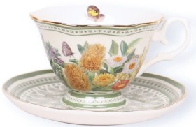 La-La-Land-Botanical-Blooms-Tea-Cup-Saucer on sale