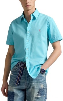 Polo+Ralph+Lauren+Classic+Fit+Twill+Shirt+-+Light+Blue